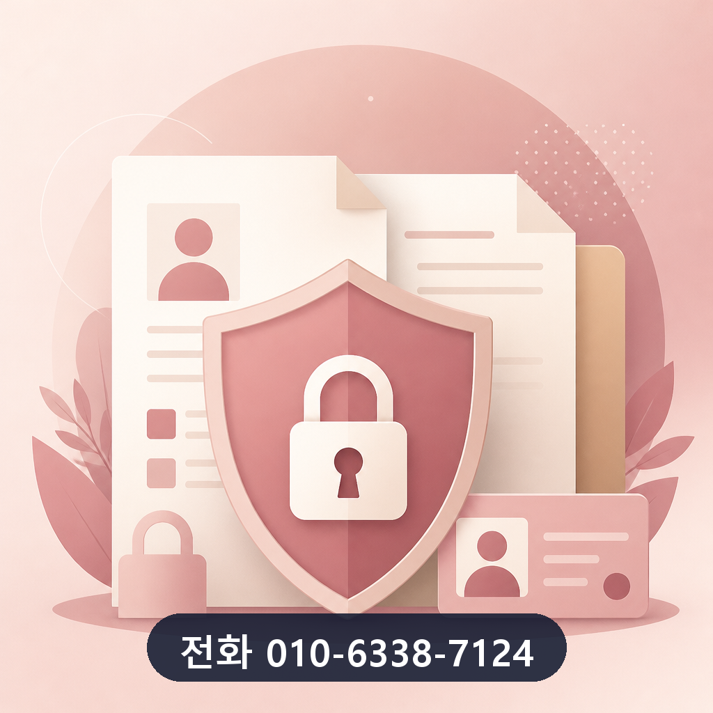 신용카드 한도 현금화 개인정보 보호 이미지